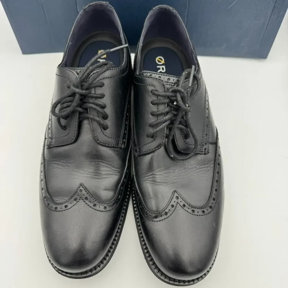 Cole Haan OriginalGrand Wingtip Oxford Black Leather Shoes Men 11M